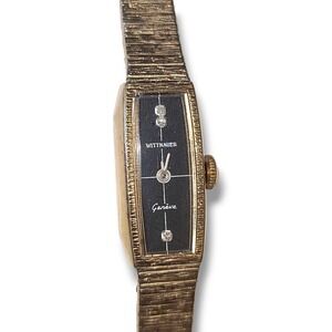 Vintage Wittnauer Geneve Ladies Watch 10K RGP Bracelet Gold Tone Repair
